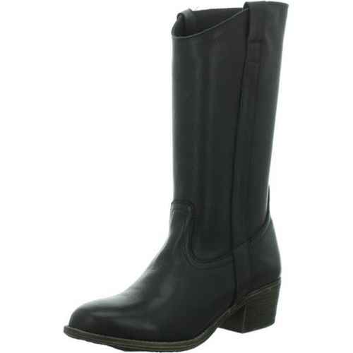 Longo Stiefel Damen Herbstschuhe Lederstiefel ungefüttert modisch schwarz NEU 40