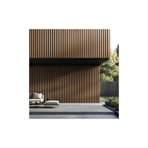 WPC Fassadenverkleidung DUVAR - Teak, 50m²