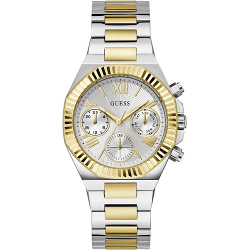 Guess Damen Multifunktionsuhr EQUALITY GW0769L3 Silber und Gold