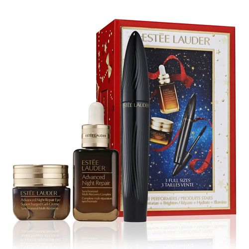 Estée Lauder Star Performers Naprawcze serum do twarzy 30ml + Krem pod oczy 15ml + Tusz do rzs 8ml