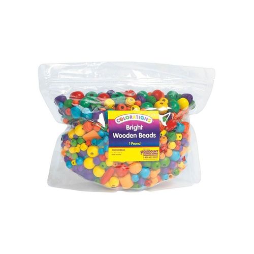 Colorations - Clear Wooden Beads 450 grams