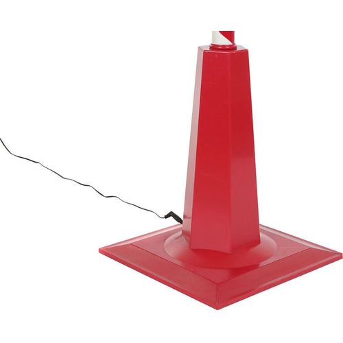Straßenlampe dkd home decor white red metal 30 x 30 x 180 cm
