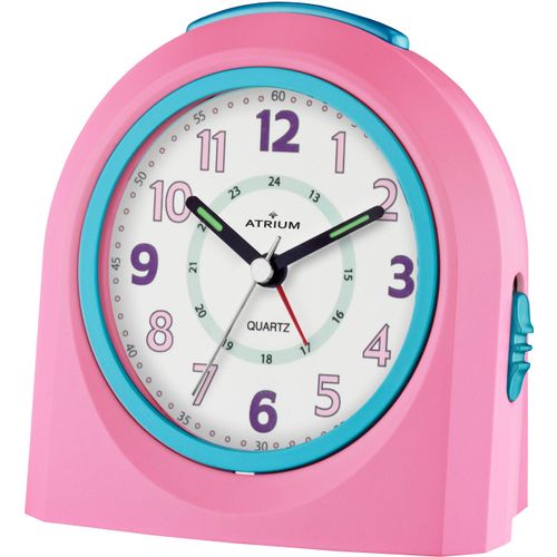 Kinderwecker ATRIUM "A921-17", rosa, Wecker, Kinder, Kinderwecker, Lernwecker, Geschenkidee, Schulanfang, Kinderzimmer