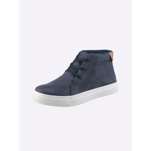Schnürschuh HEINE, Damen, Gr. 42, blau, Synthetik, Schuhe