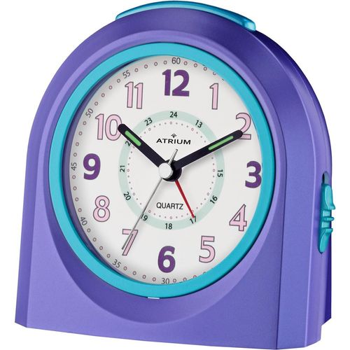 Kinderwecker ATRIUM "A921-8", lila, Wecker, Kinder, Kinderwecker, Lernwecker, Geschenkidee, Schulanfang, Kinderzimmer