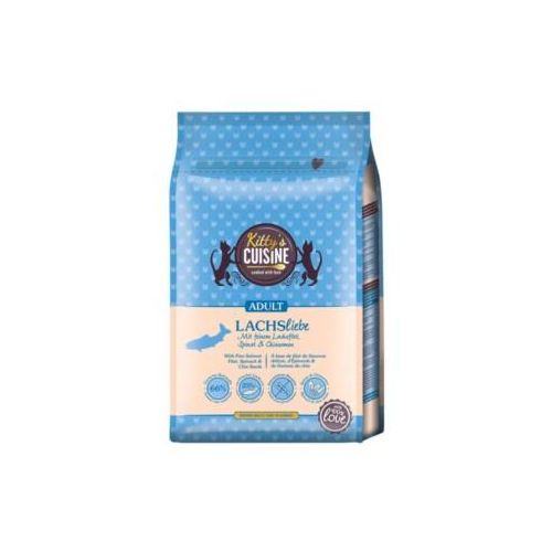 Kitty's Cuisine Trockenfutter Katze Adult Lachsliebe mit feinem Lachsfilet, Spinat und Chiasamen 2x2 kg