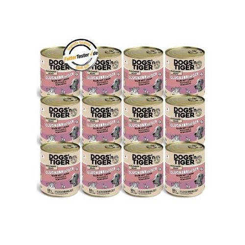 Dogs'n Tiger Glücksbringer Rind & Lamm 12x800 g
