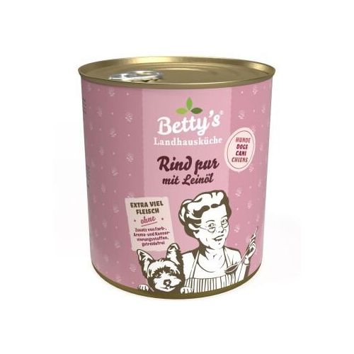 Betty's Landhausküche Rind pur mit Leinöl 6x800 g