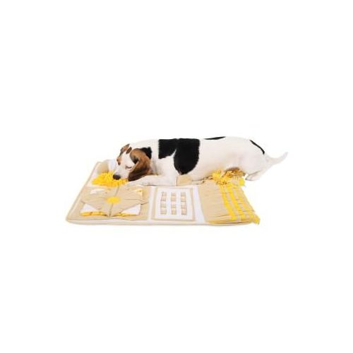 Lionto Schnüffelteppich für Hunde braun/ gelb