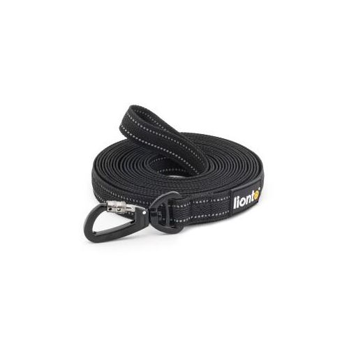 Lionto Gummierte Schleppleine für Hunde, reflektierend 20 m