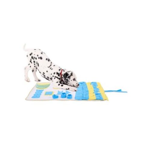 Lionto Schnüffelteppich für Hunde blau/ gelb