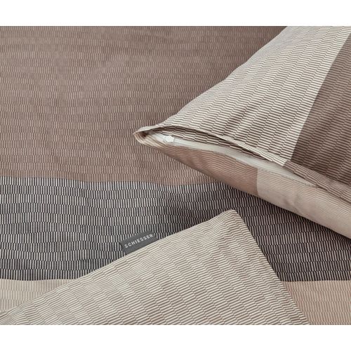 Schiesser Renforcé-Bettwäsche »Endy Stripes« - grau
