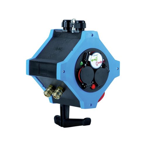 HEDI Energie-Hängeverte. IP44 6xSchuko,1xCEE 5x16A 2xDL (KVE601016L)