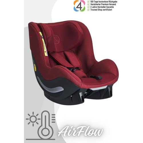 Avionaut AeroFIX RWF AirFlow - Rückwärtsgerichteter Kindersitz (0-18 kg), Farbe Kindersitz:Red