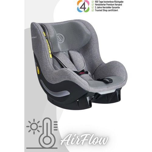 Avionaut AeroFIX RWF AirFlow - Rückwärtsgerichteter Kindersitz (0-18 kg), Farbe Kindersitz:Grey