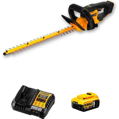 Heckenschere DeWALT DCMHT562P1 (1 x 5,0 Ah + DCB1104)
