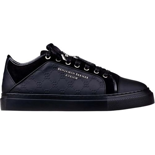 BENJAMIN BERNER Low-Top Sneaker - Benjamin Berner Logo Monogram Embossed Sneakers Zw - Gr. 39 (EU) - in Schwarz - für Damen
