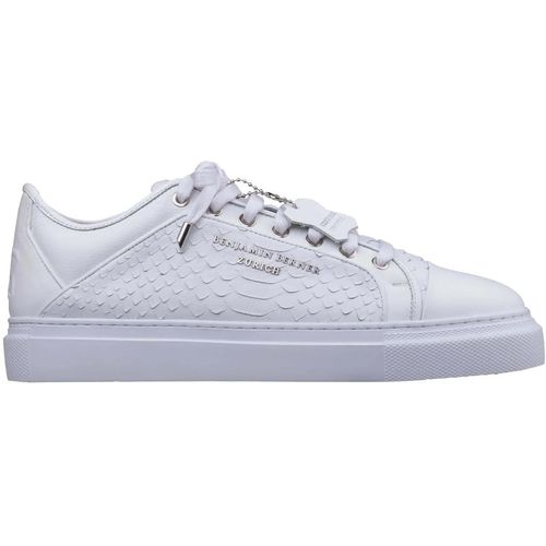 BENJAMIN BERNER Low-Top Sneaker - Benjamin Berner Python Cut Sneakers Wit Bnj2201044 - Gr. 42 (EU) - in Weiß - für Damen