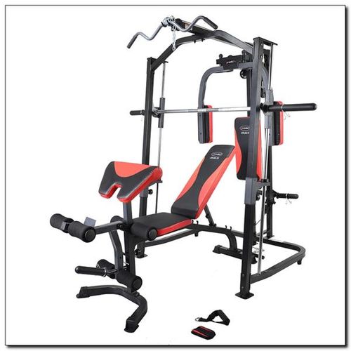 HMS Fitness Atlas X1, 135 kg, 272 kg, ABS, Rücken, Bizeps, Brust, Quadrizeps, Trapezius, Trizeps, Schwarz, Rot, EN ISO 20957-1, 2020 mm