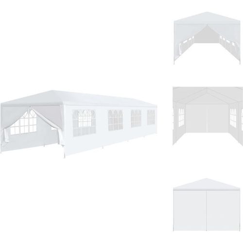 vidaXL Gartenzelt 3x12 m Weiß - Pavillons & Partyzelte
