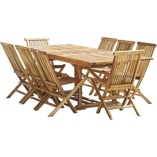 Gartenmöbel geöltes Teakholz massiv 8/10 Personen