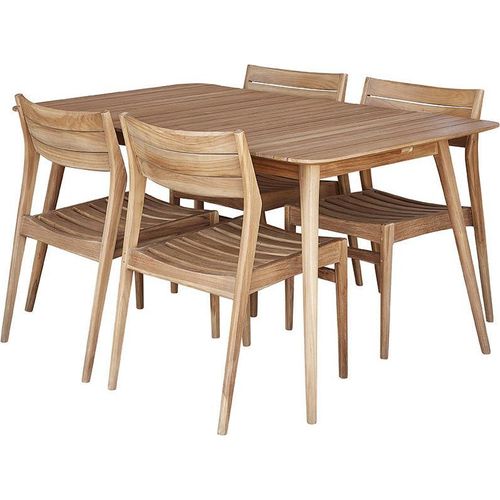 Gartenmöbel aus massivem Teakholz 4/6 Personen