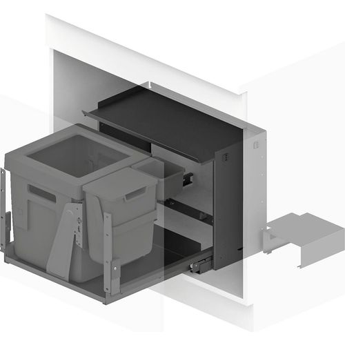 Peka Abfallsystem Oeko Complet Aqua L KB 750-900mm Anthrazit