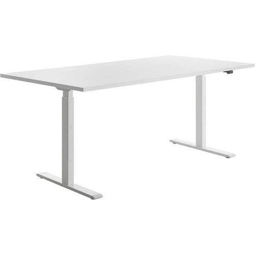 Topstar Sitz-/Steh-Schreibtisch, (B)1.800 mm, weiß elektr. höhenverstellbar Weiss Image
