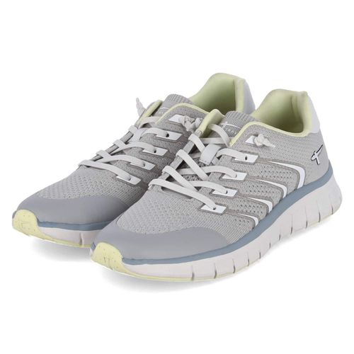 Tamaris Damen Slip-On-Sneaker/ Low Sneaker Grau Textil-Synthetik-Mix Größe: 41