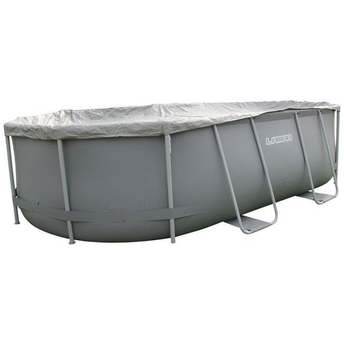 Pool-Set Lamar 305 , Metall, Kunststoff , 305x107x488 cm , Freizeit, Pools und Wasserspaß, Pools, Aufstellpools