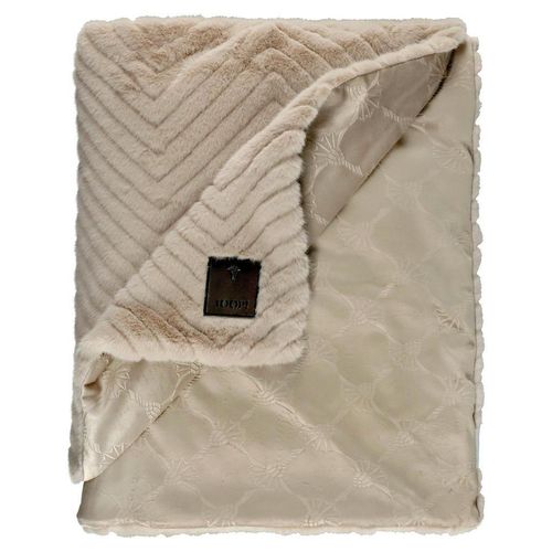 Joop! Plaid, Creme, Natur, Textil, Uni, 130x200 cm, Double face, Wohntextilien, Decken, Plaids