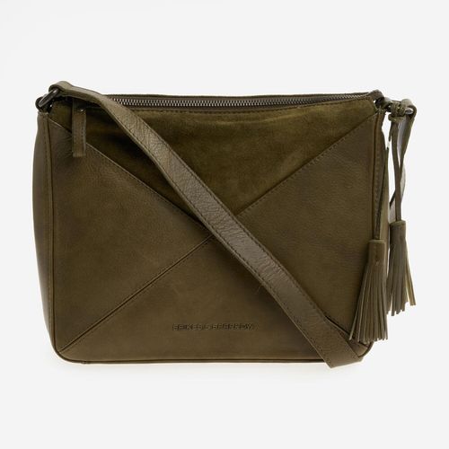 Grüne Schultertasche aus Leder Image