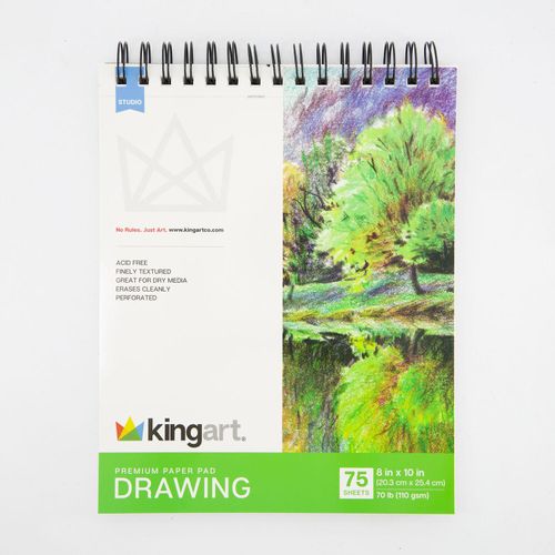 Weißer Zeichenblock 20,3x25,4cm