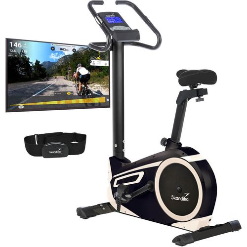 Ergometer Skandika Morpheus mit App Steuerung und Street View Funktion- Heimtrainer, Indoor fahrrad