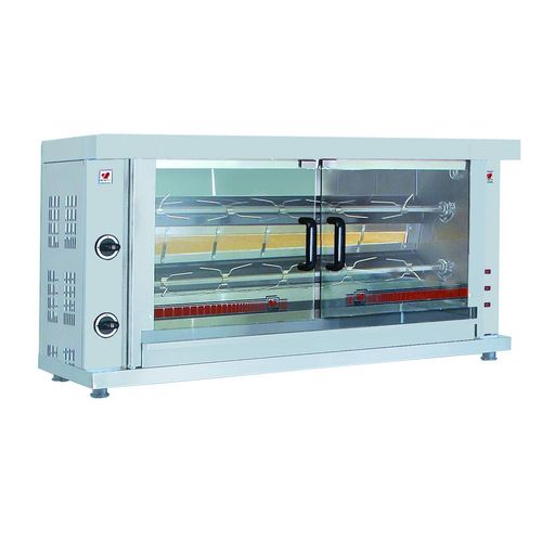 CHEFGASTRO Hähnchengrill Gas 2 Spiessen BxTxH 1320x460x680mm