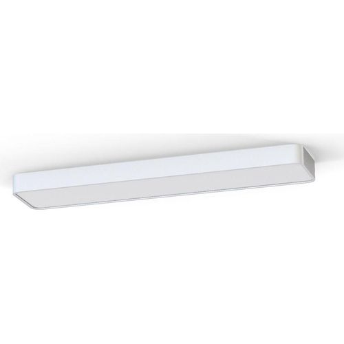 Deckenlampe Aluminium 3000 K warmweiß 2300 lm Weiß 2-flammig länglich Modern Deckenleuchte