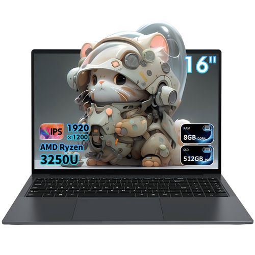 Auusda T160R Laptop, Notebook, 3250U, 16 Zoll, 8GB DDR4+512GB DDR4