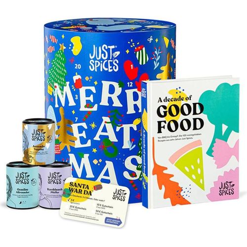 Just Spices Großer Gewürz Adventskalender – 24 Mixe & Kochbuch