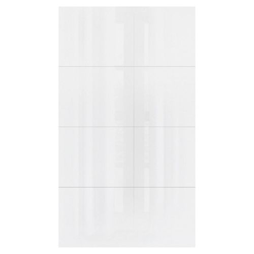 Hom`in Frontpaneelset , Weiß Hochglanz , Holzwerkstoff , 114x202 cm , Schlafzimmer, Kleiderschränke, Schranksysteme