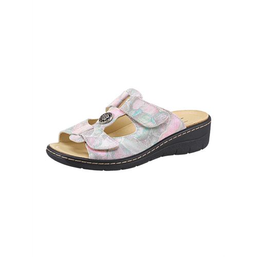 Pantolette BELVIDA, Damen, Gr. 36, rosa (rosé, bedruckt), Glattleder, Schuhe