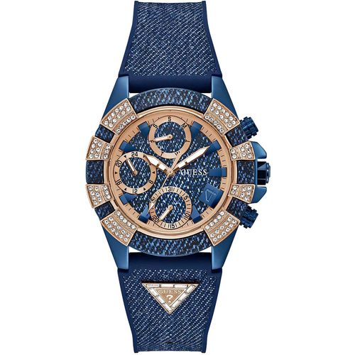 GUESS Damen Multifunktionsuhr ICONIC 40TH GW0813L1 Blau