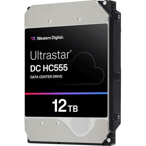 WD Ultrastar DC HC555 - Festplatte - Rechenzentrum - 12 TB - intern - 3.5" (8.9 cm)