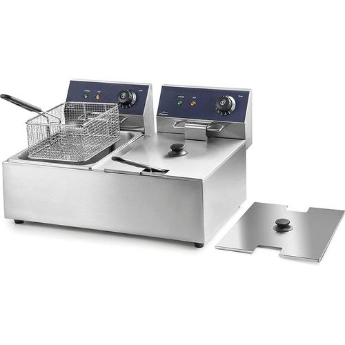 Lacor 69466-Double Professional Professional 2500 W (x2), 12 l/ 6'00 L x 2, Edelstahl