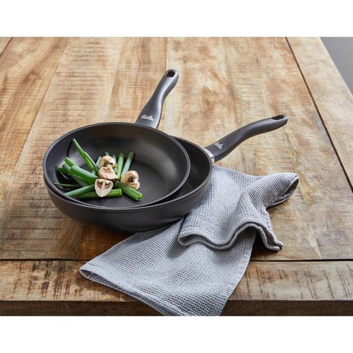 Fissler Pfannenset Cenit® , Schwarz , Metall , 2-teilig , antihaftbeschichtet , Kochen, Pfannen, Pfannensets