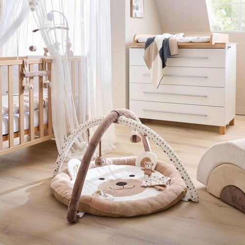 Patinio Spielbogen Honey , Braun, Creme, Beige , Textil , Füllung: Polyester , EN 71 , Spielzeug, Babyspielzeug, Spielbögen