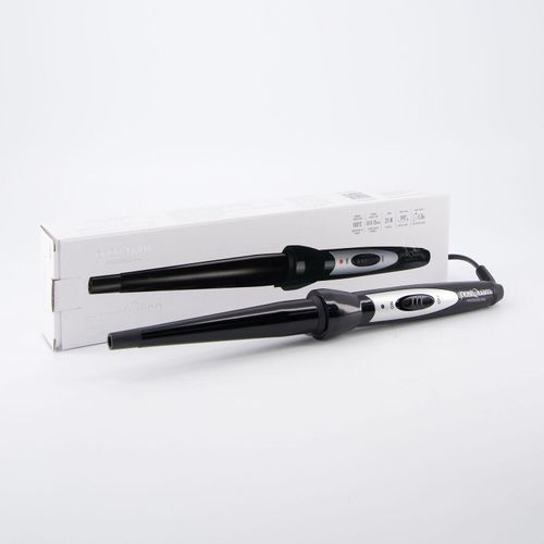 Schwarz-silberfarbener Kegelförmiger Lockenstab