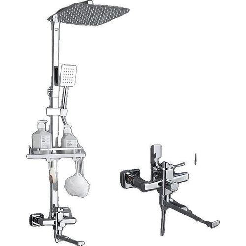 Duscharmatur Set, Standarmaturen, Dualsteuerung, Chrom