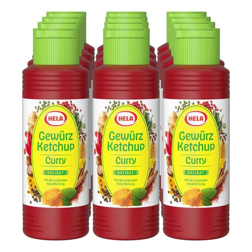 Hela Gewürz Ketchup Curry delikat 300ml, 12er Pack