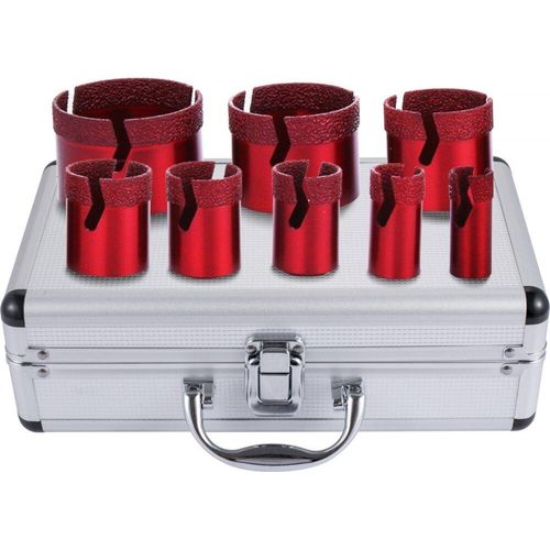 SM® - Diamant Lochsägenset - Fliesenbohrer-Set mit Diamantlochsägen - Bohrer & Säge M14 - 20/25/32/35/40/50/60/68 mm