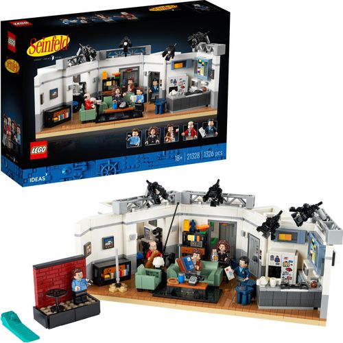 LEGO 21328 Ideas Seinfeld Apartment Set für Erwachsene, Geschenkidee mit Jerry Seinfeld als Minifigur
